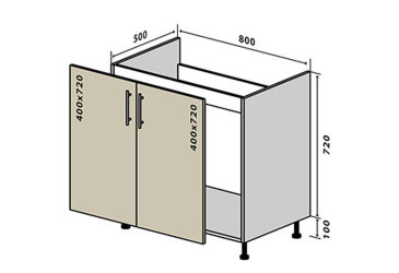 N14 Drezová skrinka 2D 80 Sonata Luxe