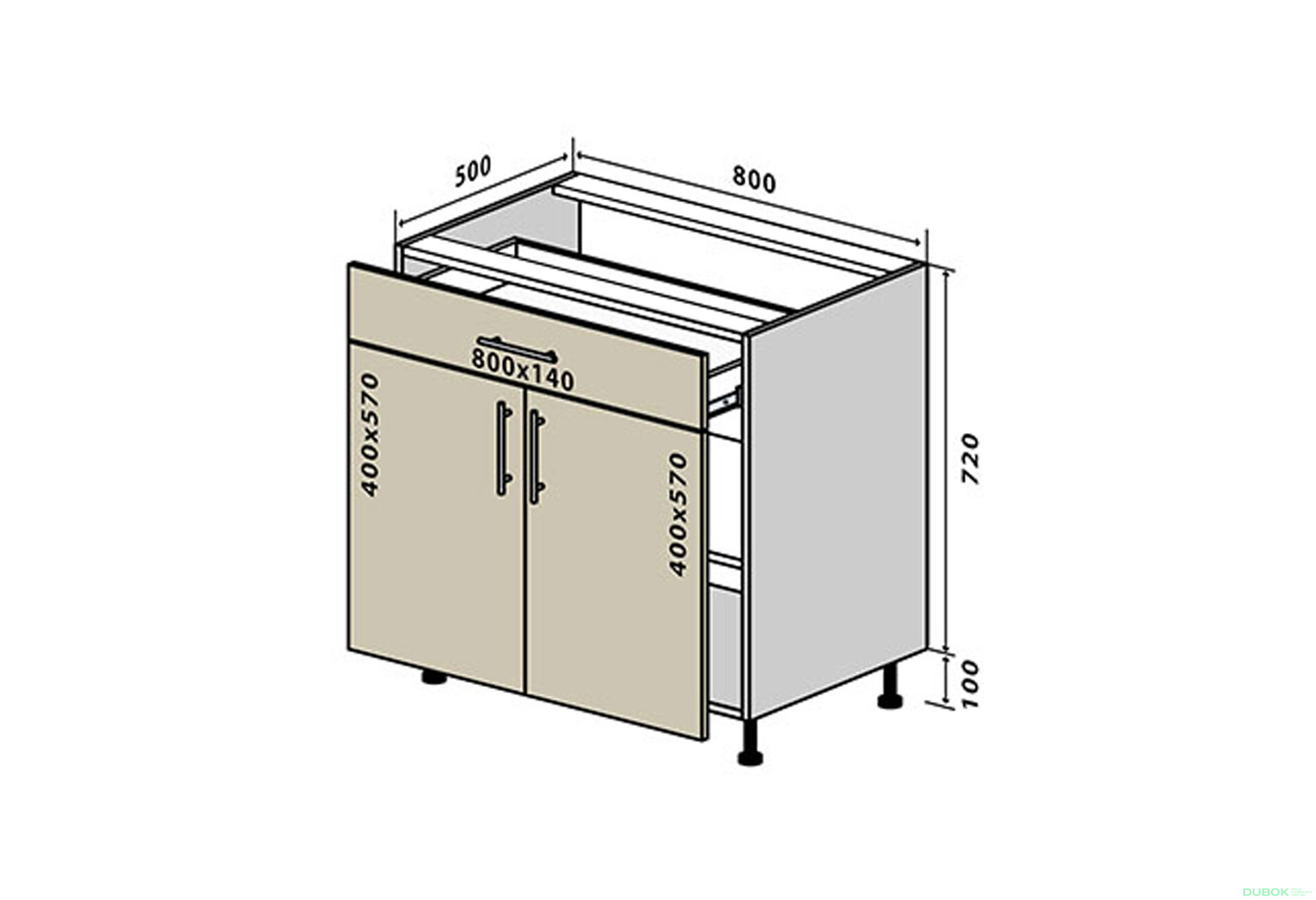 Fotografia 1 - N31 Skrinka 1Š2D 80 Sonata Luxe
