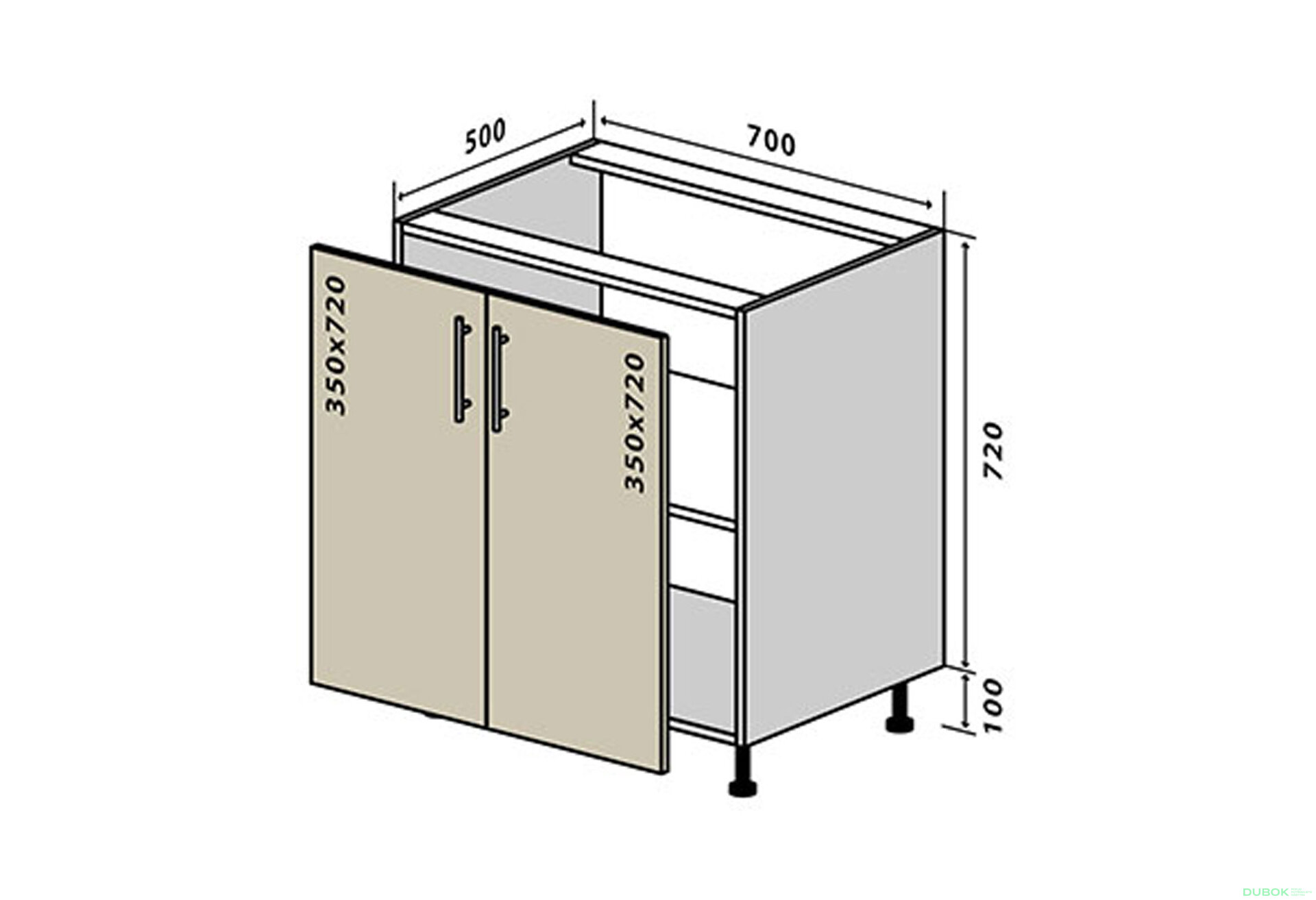 Fotografia 1 - N43 Skrinka 2D 70 Sonata Luxe