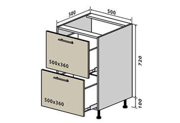 N36 Skrinka 2Š 50 Sonata Luxe