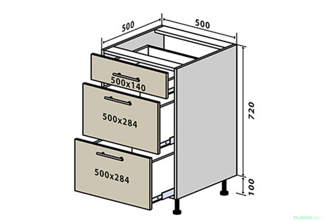 N35 Skrinka 3Š 50 Sonata Luxe