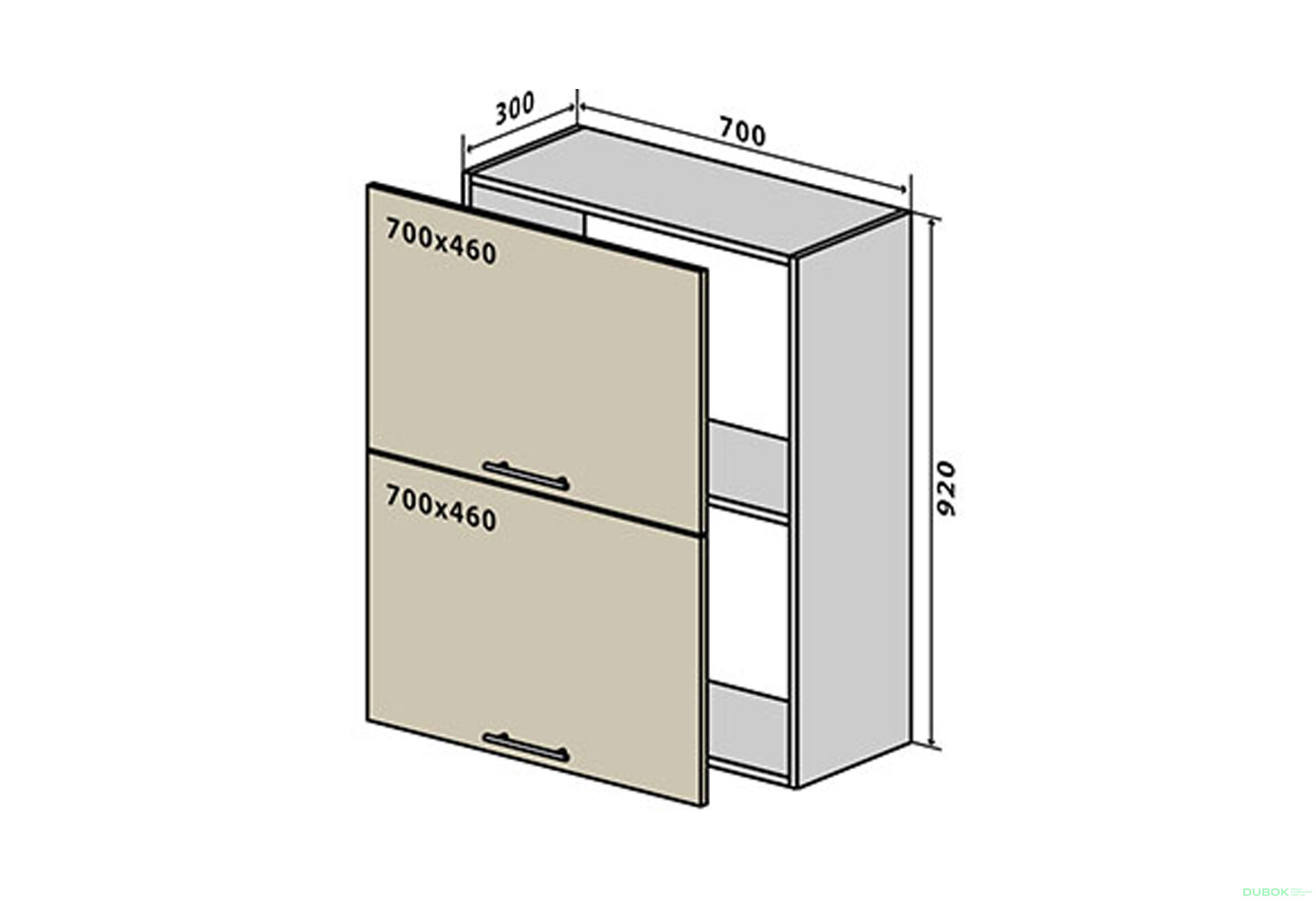 Fotografia 1 - V91 Skrinka 2D 70 Sonata Luxe