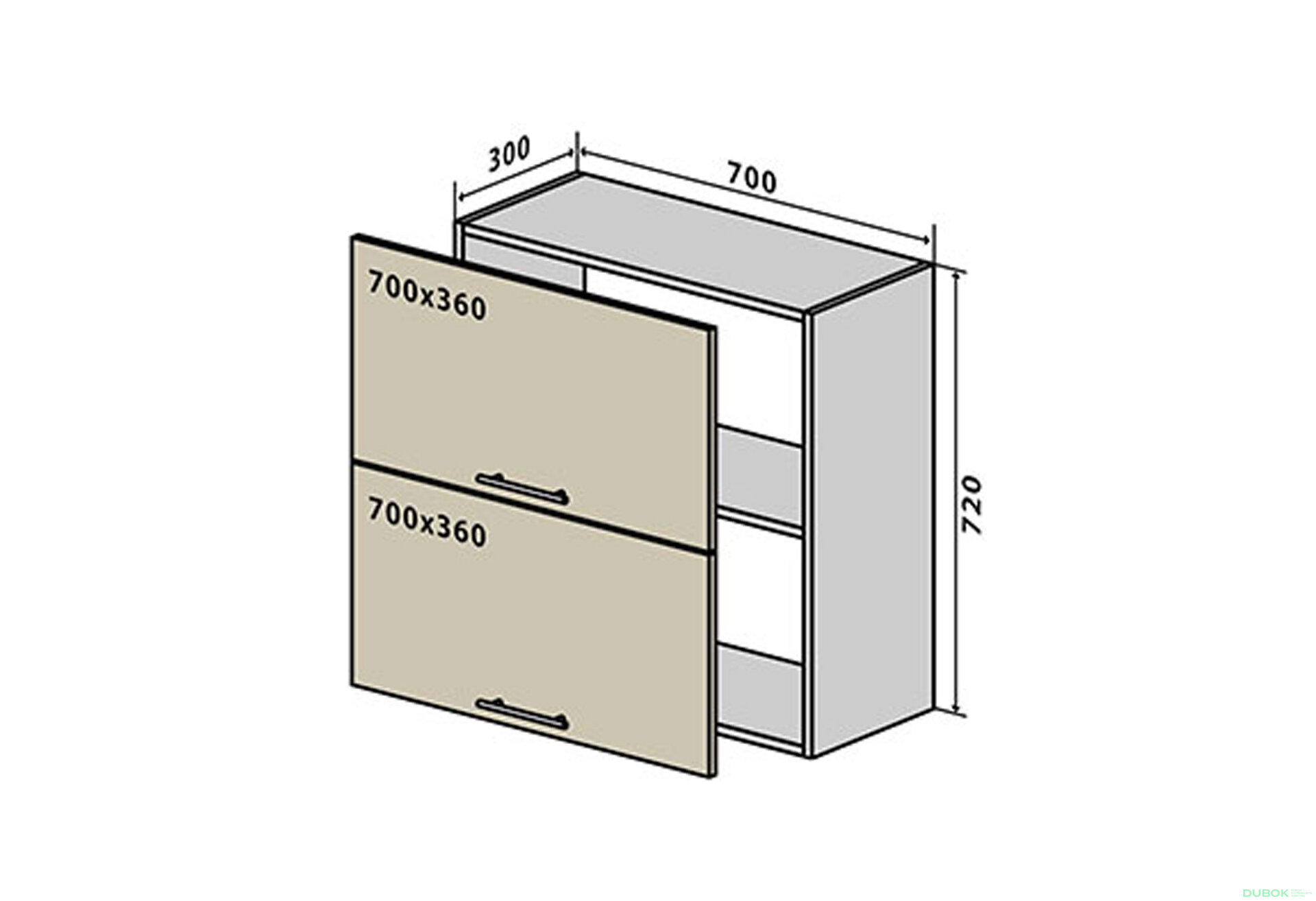 Fotografia 1 - V90 Skrinka 2D 70 Sonata Luxe
