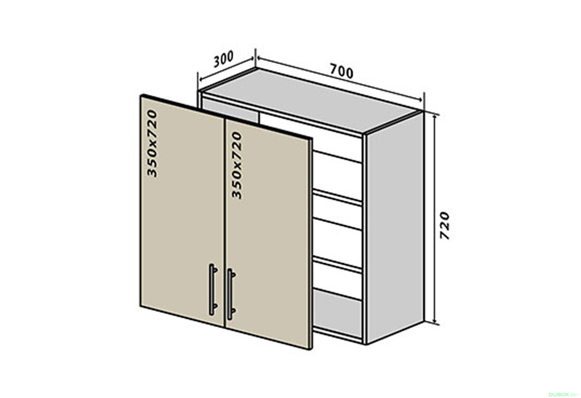 Fotografia 1 - V86 Skrinka 2D 70 Sonata Luxe
