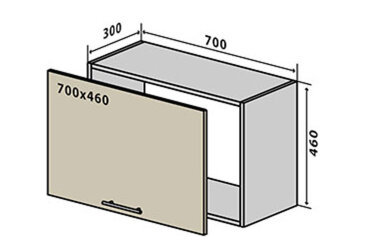 V85 horná skrinka nad digestor 70 Sonata Luxe