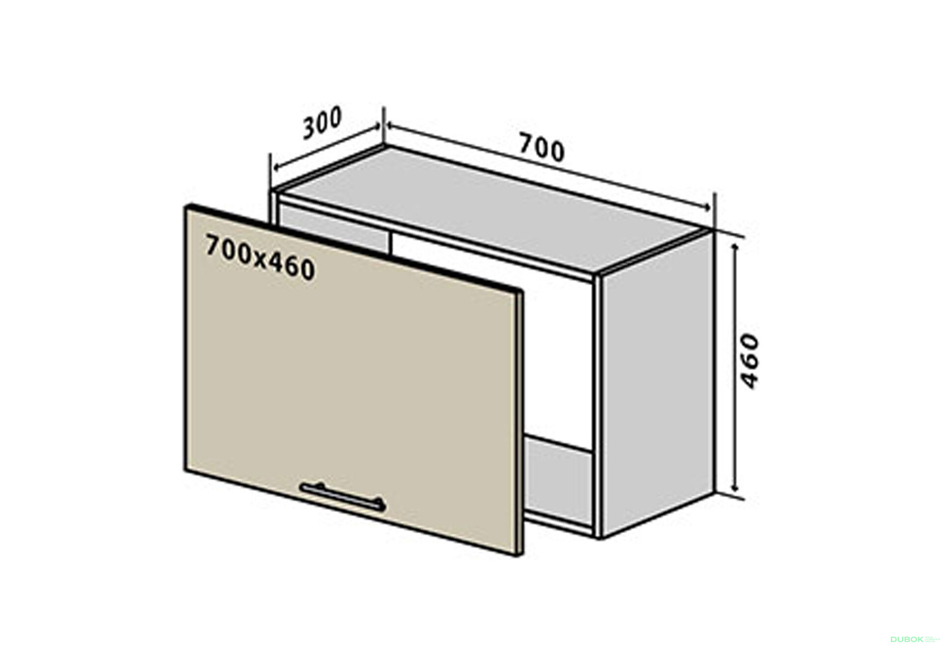 Fotografia 1 - V85 horná skrinka nad digestor 70 Sonata Luxe