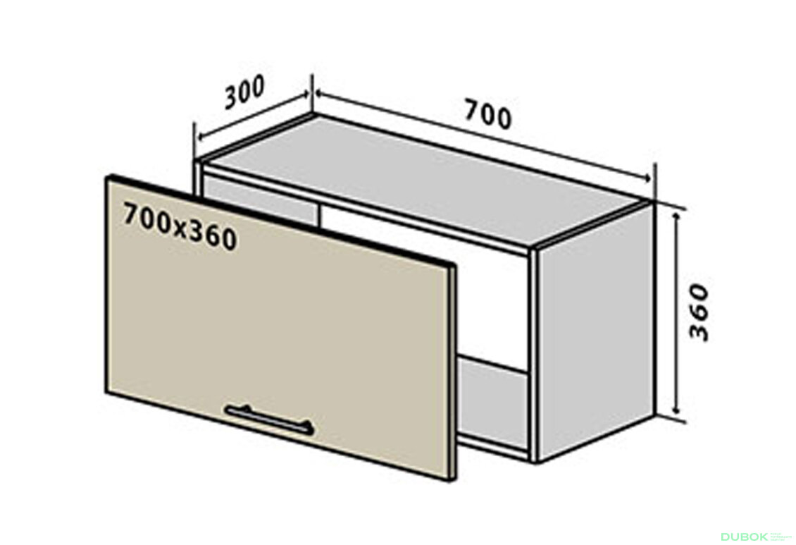 V84 horná skrinka nad digestor 70 Sonata Luxe