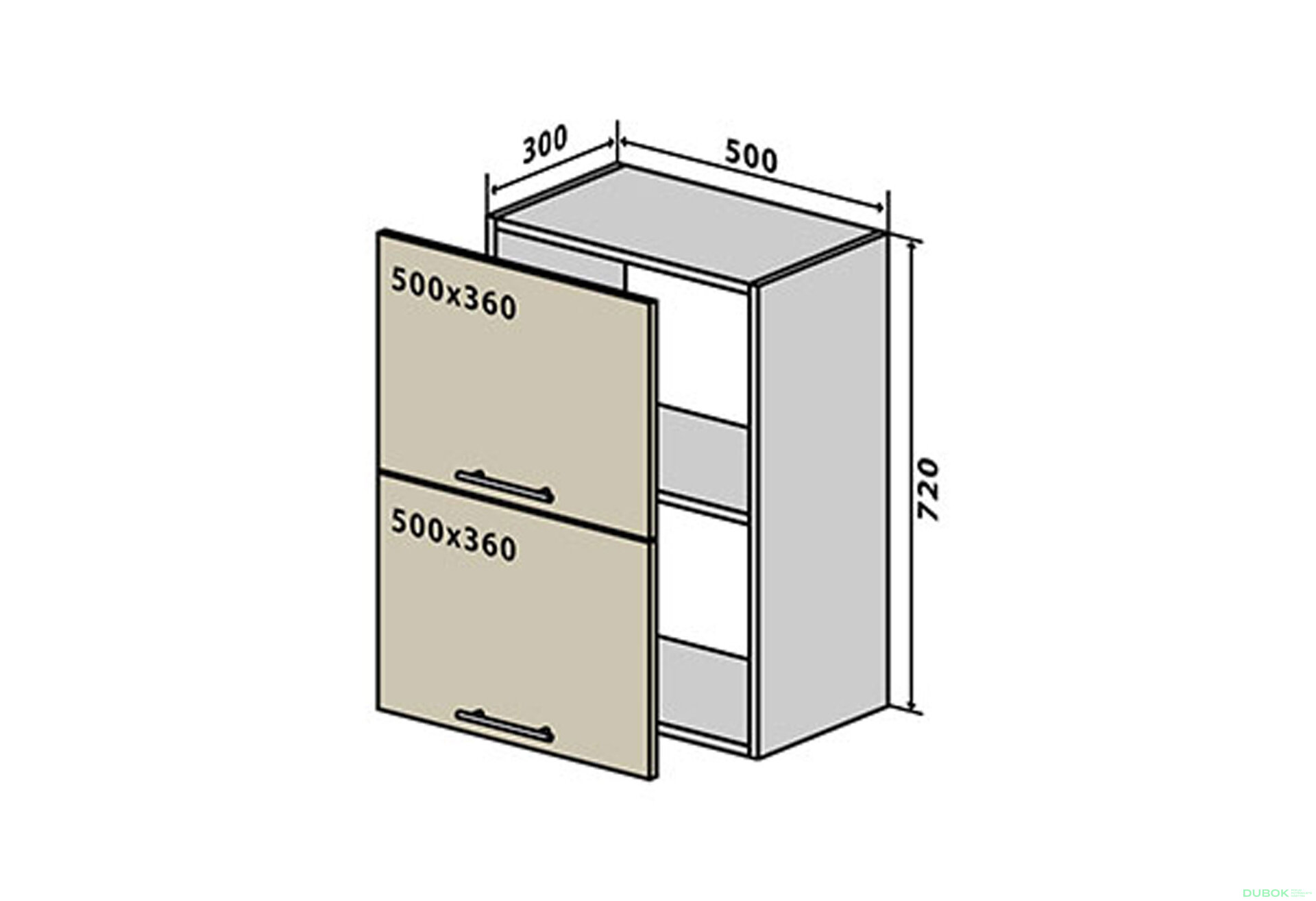 Fotografia 1 - V57 Skrinka 2D 50 Sonata Luxe