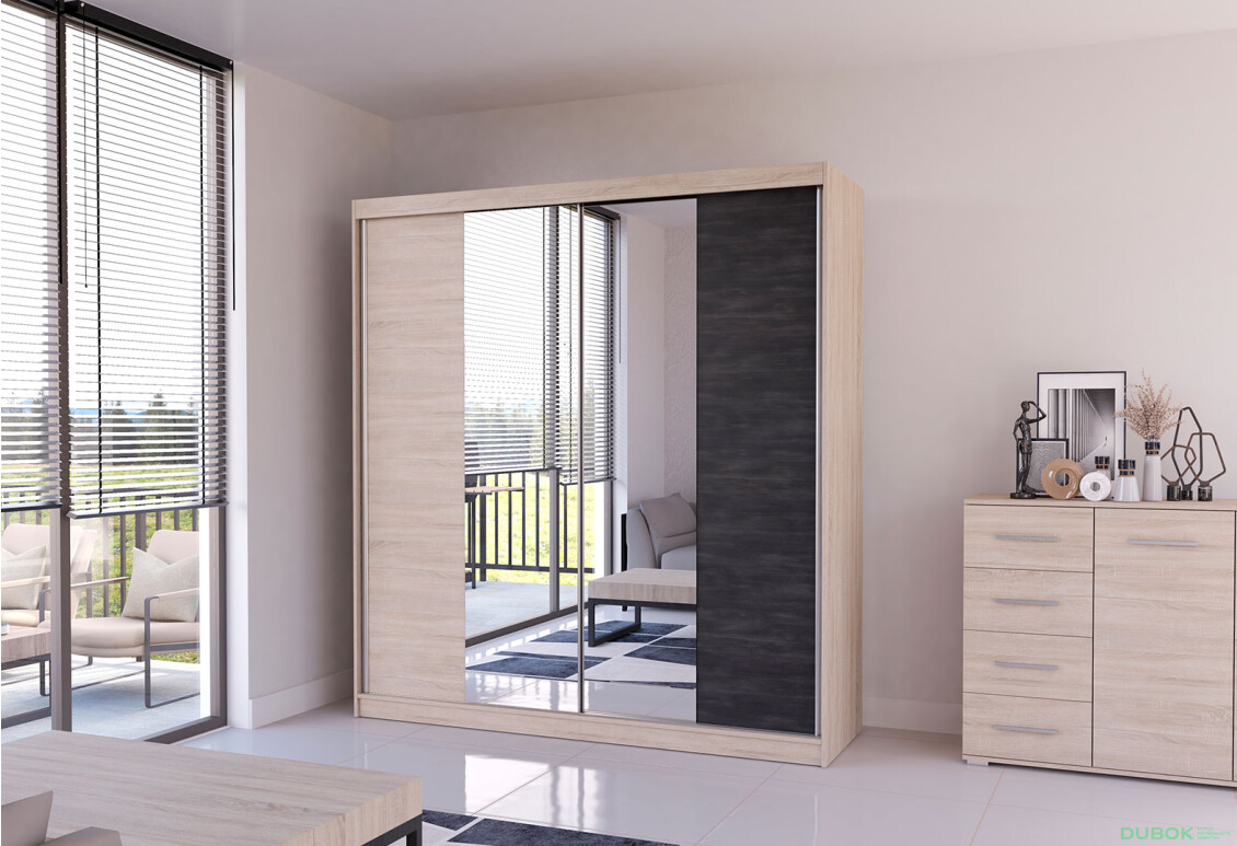 Fotografia 3 - Séria do spálne Wenecja dub sonoma / dub canterbury