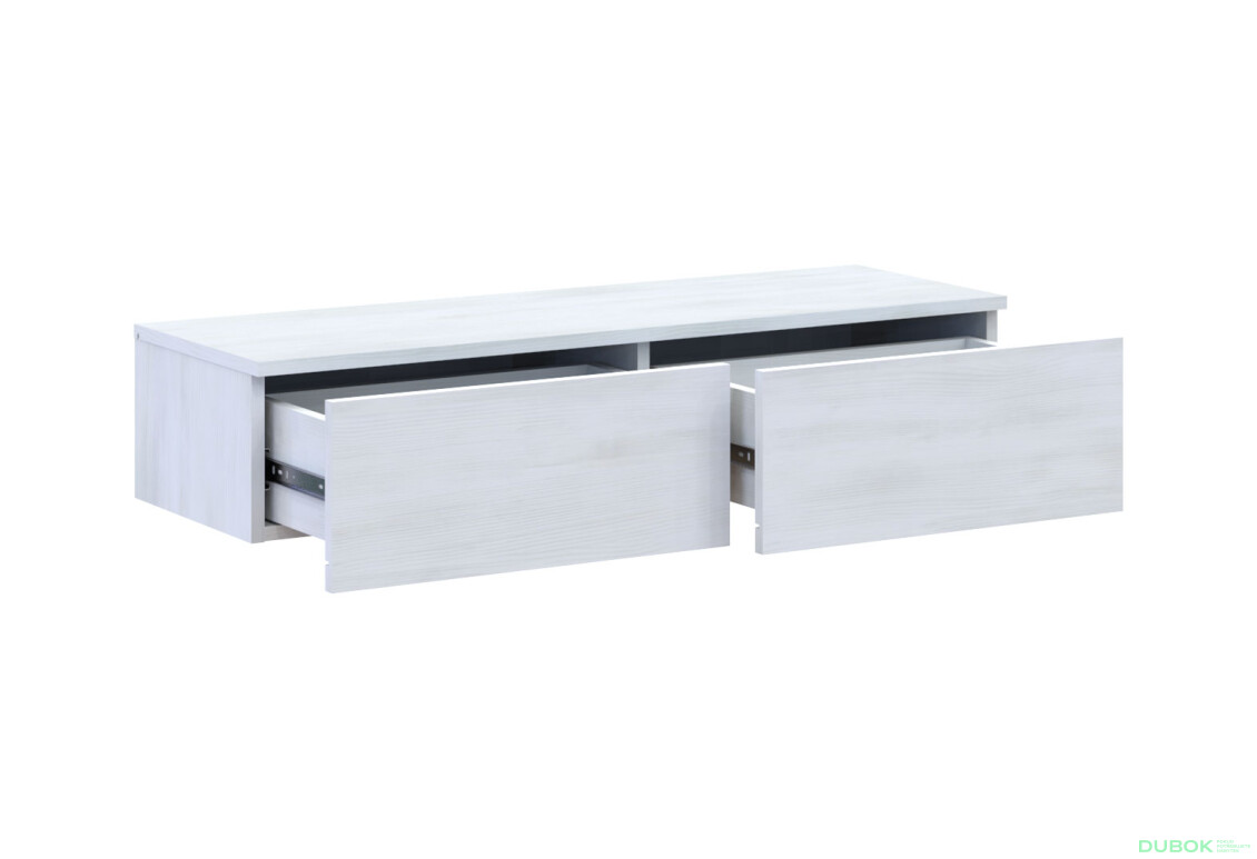 Toaletný stolík Levía biely strom 2š 100x32x22 - Fotografia 5 Fotografia 5 - Toaletný stolík Levía biely strom 2š 100x32x22