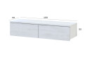Fotografia 3 - Toaletný stolík Levía biely strom 2š 100x32x22