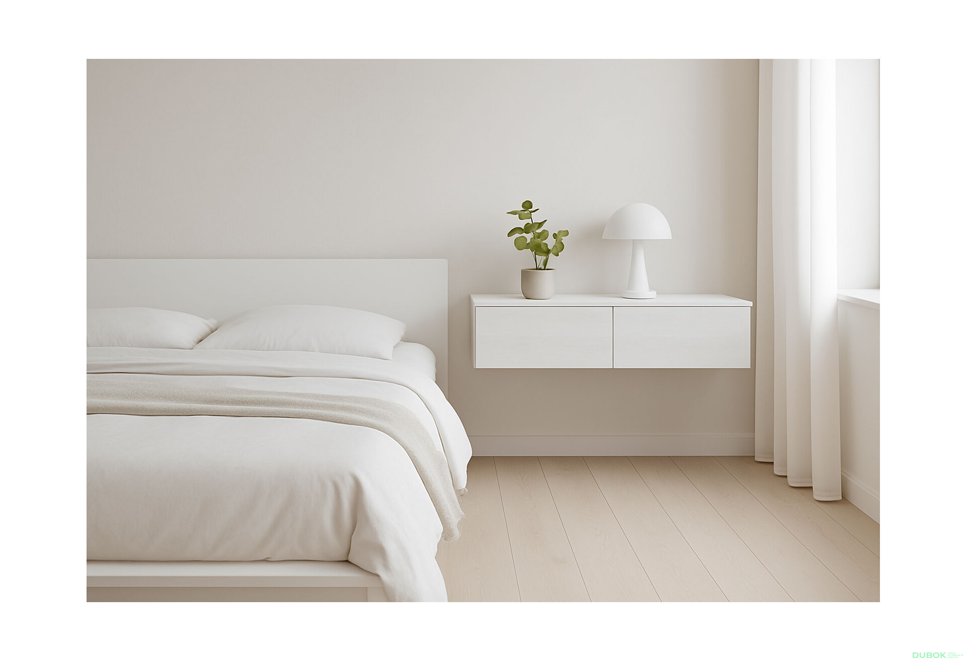 Fotografia 7 - Toaletný stolík Levía biely strom 2š 100x32x22