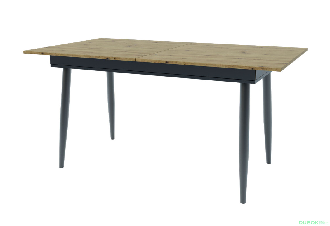 Rozkladací stôl City 150x85 cm Dub artisan / Antracit