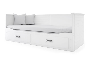 Dvojlôžko Hermes biely 80x200/160x200 cm s roštom, matracom