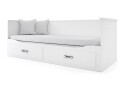 Fotografia 1 - Dvojlôžko Hermes biely 80x200/160x200 cm s roštom, matracom