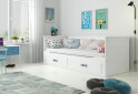 Dvojlôžko Hermes biely 80x200/160x200 cm s roštom, matracom - Fotografia 3 Fotografia 3 - Dvojlôžko Hermes biely 80x200/160x200 cm s roštom, matracom