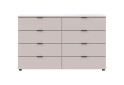 Komoda Ron 8 s 8 zásuvkami 130x38x81 kašmír - Fotografia 4 Fotografia 4 - Komoda Ron 8 s 8 zásuvkami 130x38x81 kašmír