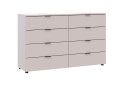 Komoda Ron 8 s 8 zásuvkami 130x38x81 kašmír - Fotografia 5 Fotografia 5 - Komoda Ron 8 s 8 zásuvkami 130x38x81 kašmír