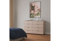 Fotografia 7 - Komoda Ron 8 s 8 zásuvkami 130x38x81 kašmír