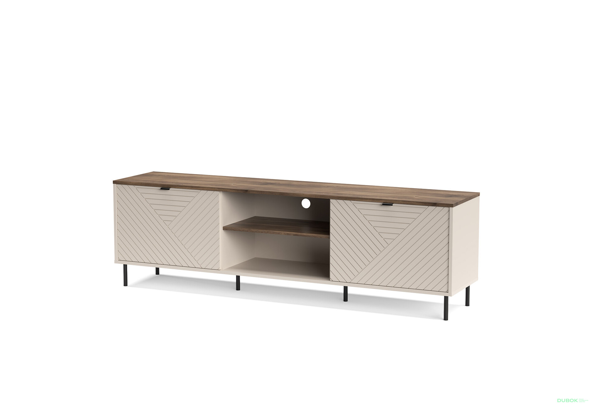 Fotografia 1 - TV stolík 2d/180 [EO3] kašmír / dub castello Evo