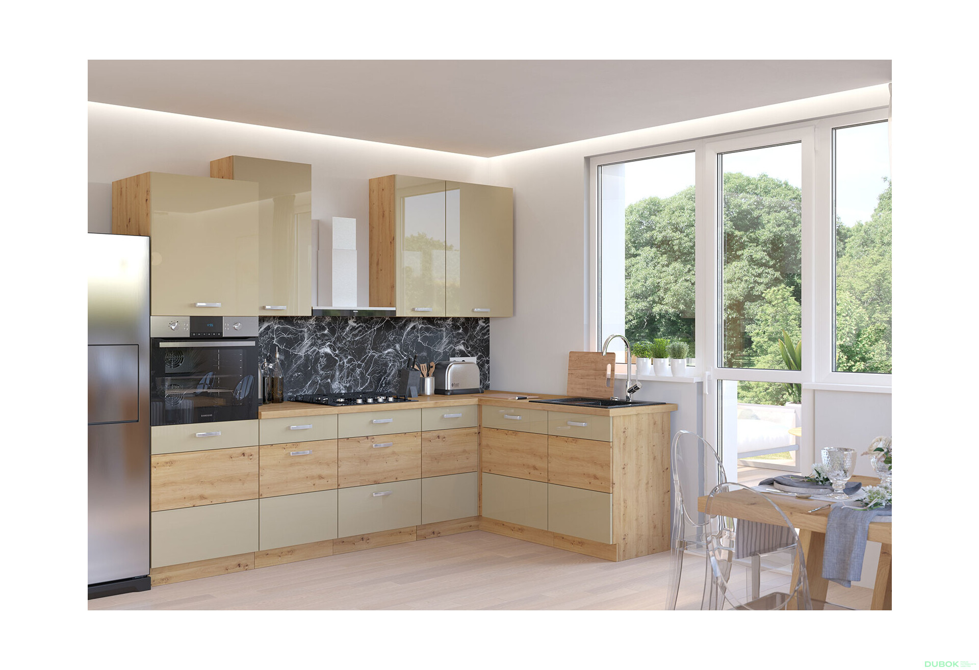 Fotografia 1 - Modulárna kuchyňa Artisan / cappuccino lesk