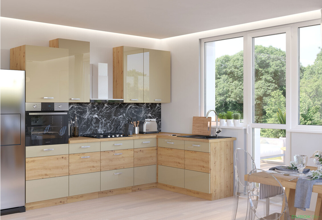 Modulárna kuchyňa Artisan / cappuccino lesk