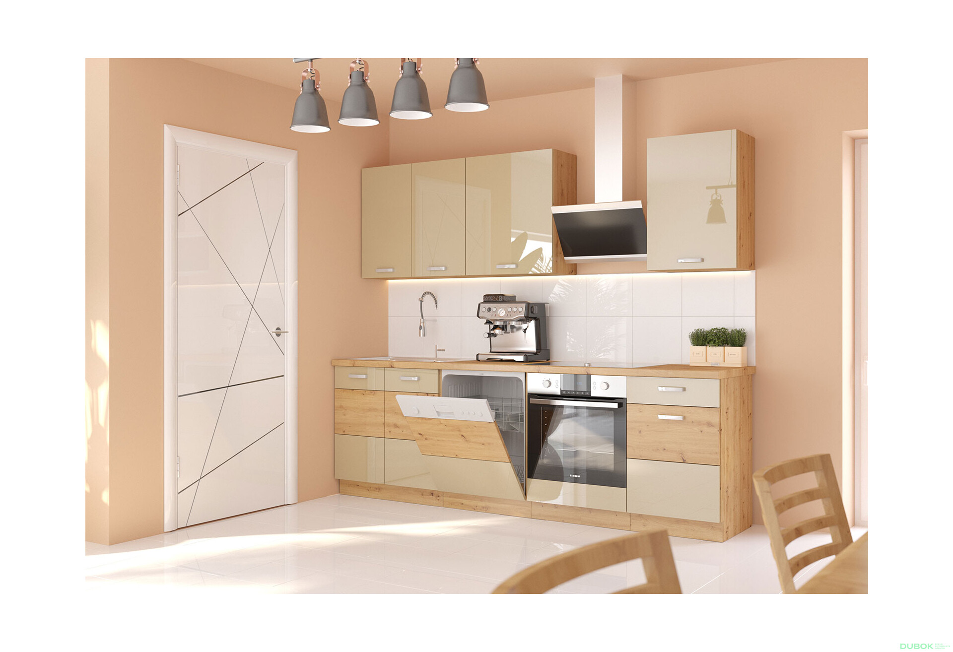 Fotografia 4 - Modulárna kuchyňa Artisan / cappuccino lesk