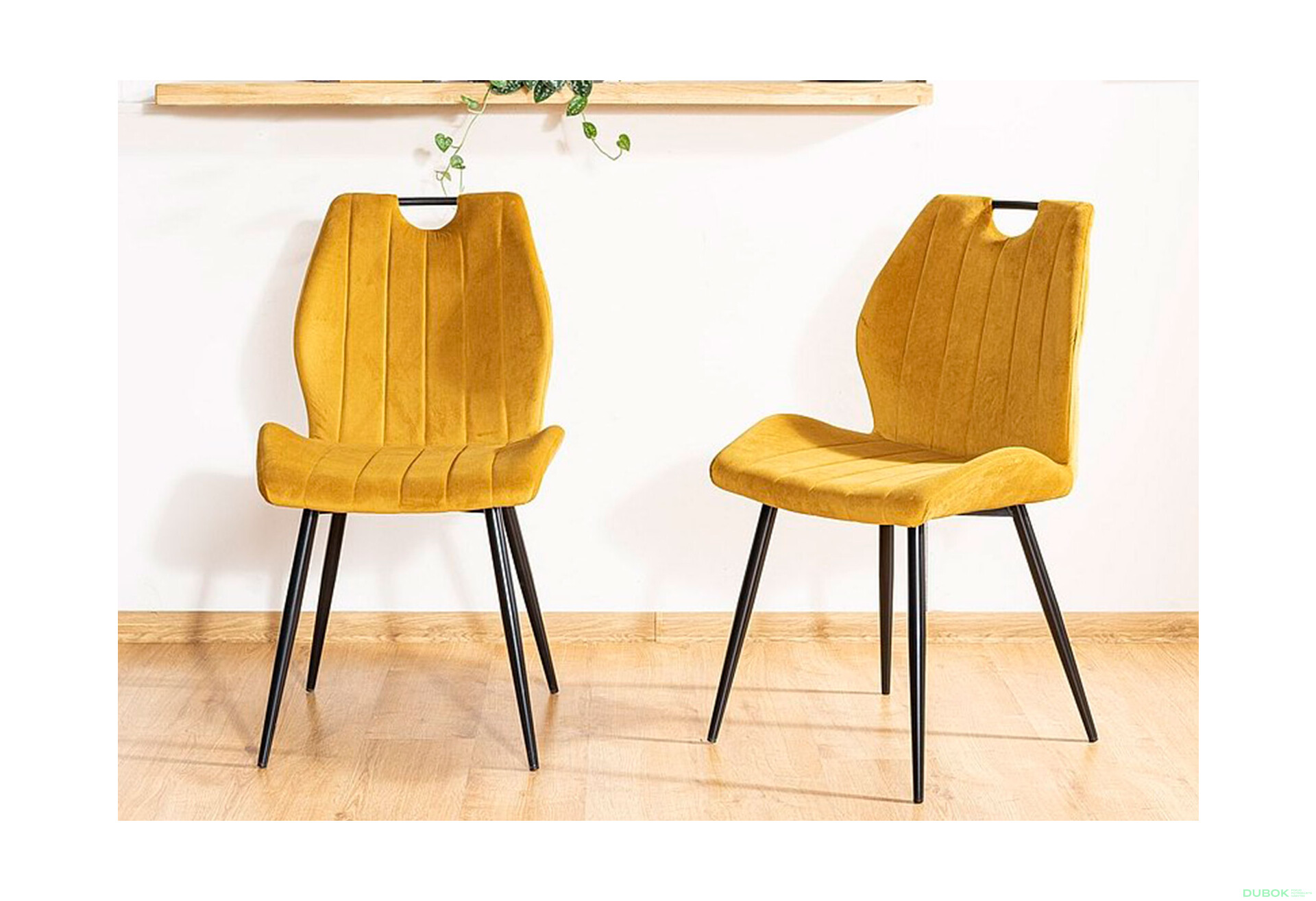 Fotografia 7 - Stolička Arco Velvet karí Bluvel 68, matná čierna kov