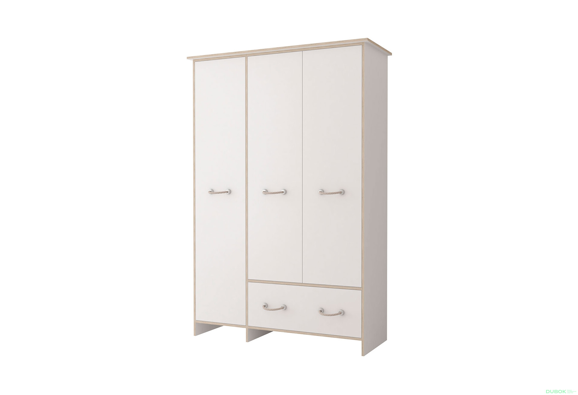 Fotografia 1 - Skriňa 3D1S 06 biely, vložky sonoma Kosmo Idczak meble