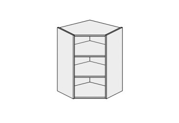 Korpus RohV 45° 1dverová 650x650 720mm
