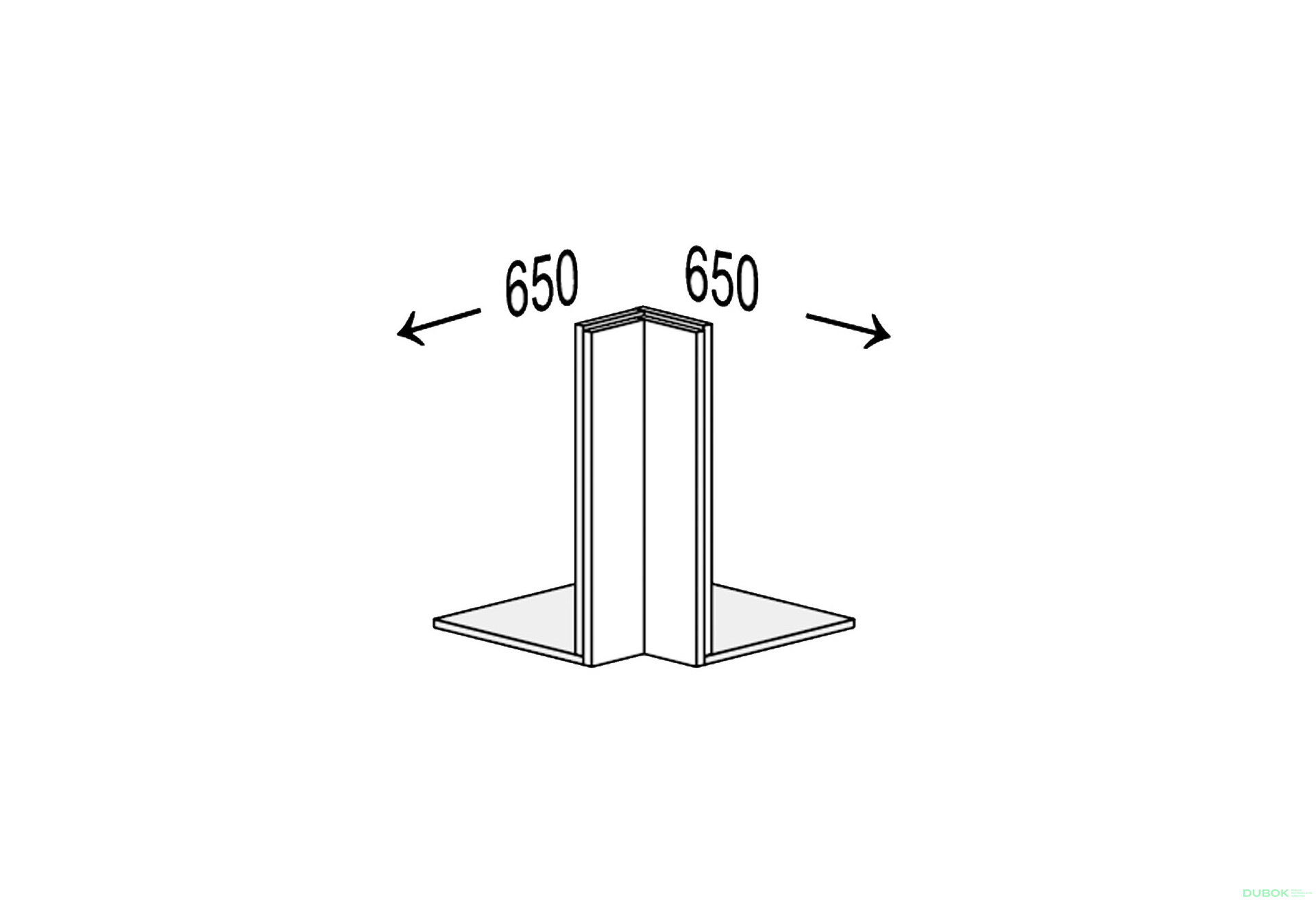 Fotografia 1 - Korpus Roh 90° Antresol Klam 360mm