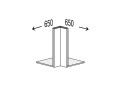 Fotografia 1 - Korpus Roh 90° Antresol Klam 360mm