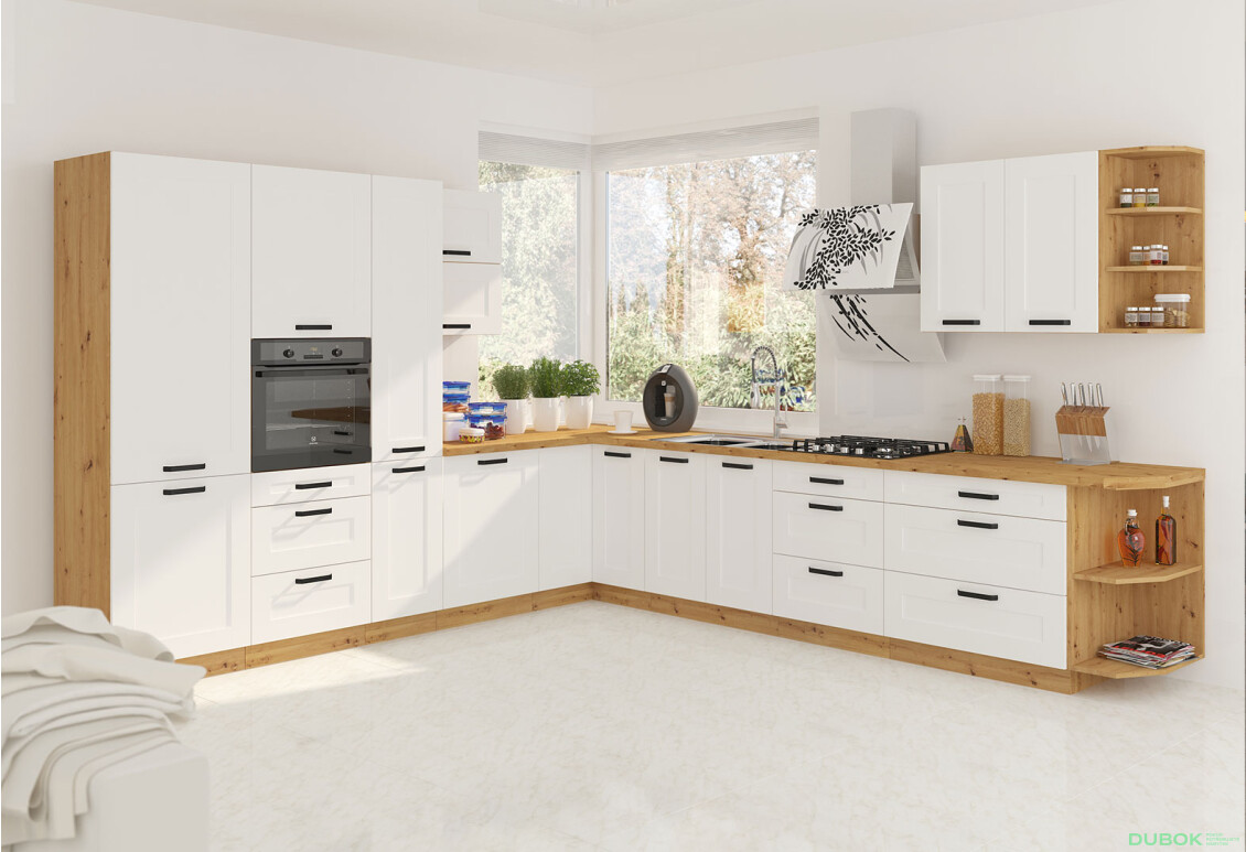 Modulárna kuchyňa Luna artisan / biely