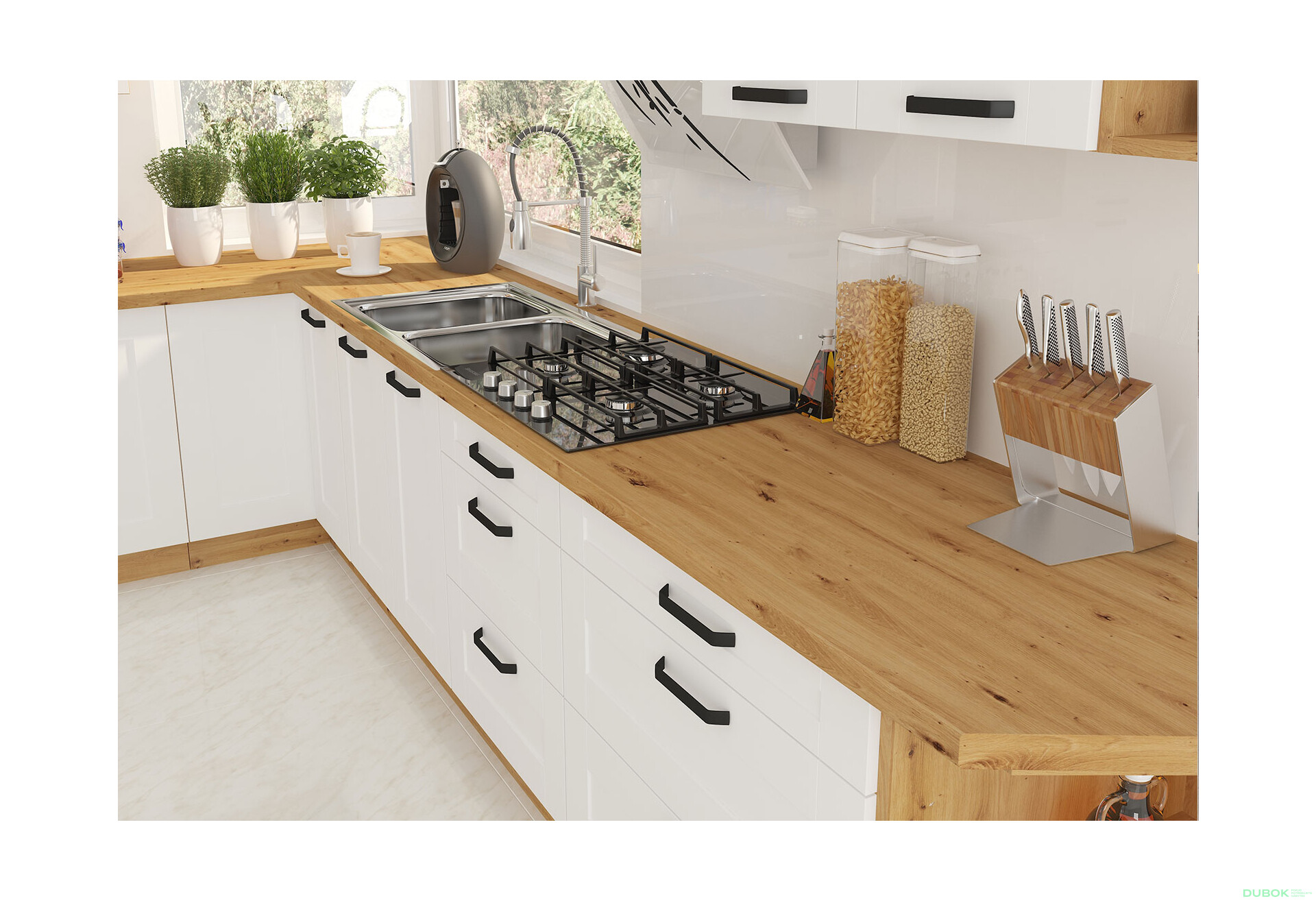 Fotografia 2 - Modulárna kuchyňa Luna artisan / biely