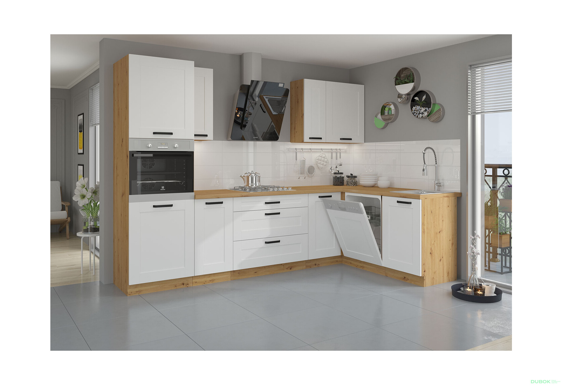 Fotografia 5 - Modulárna kuchyňa Luna artisan / biely