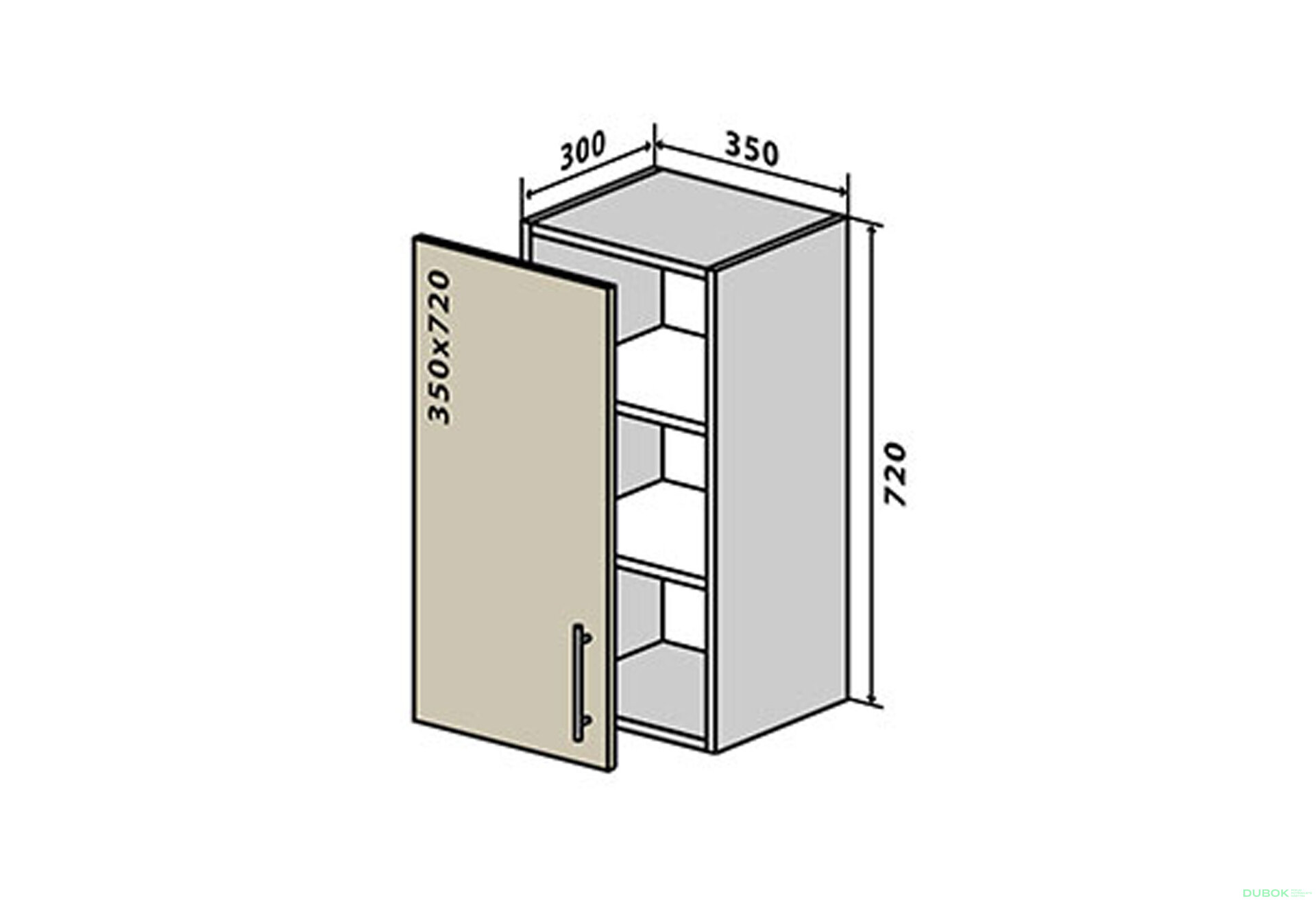 Fotografia 1 - V19 Skrinka 1D 35 Sonata Luxe