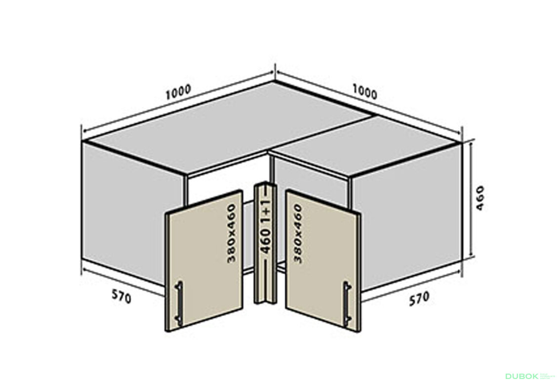 V83 Rohová Skrinka 100 Sonata Luxe
