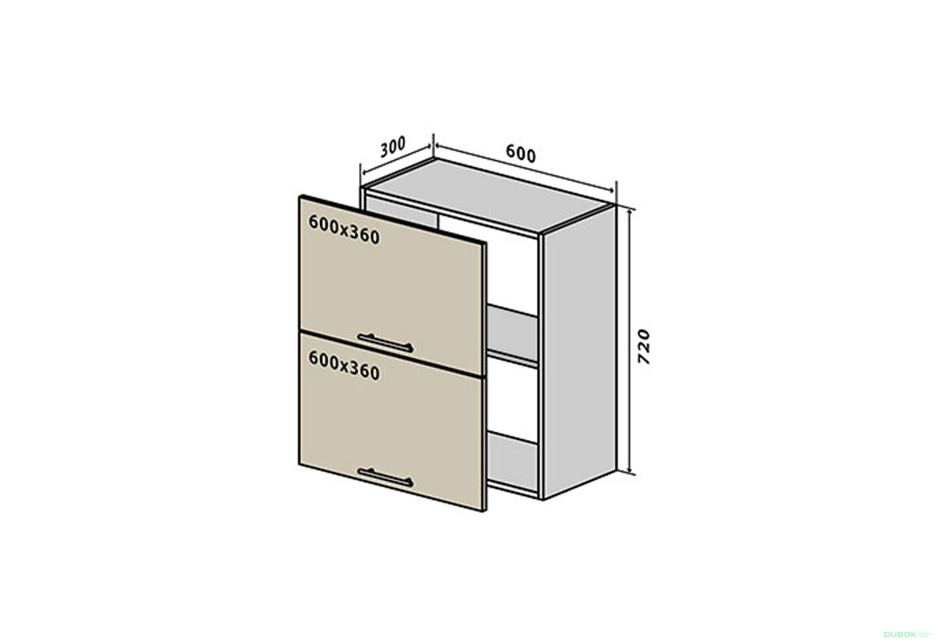 Fotografia 1 - V20 Skrinka 2D 60 Sonata Luxe