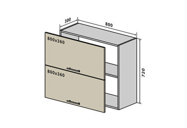 V21 Skrinka 2D 80 Sonata Luxe