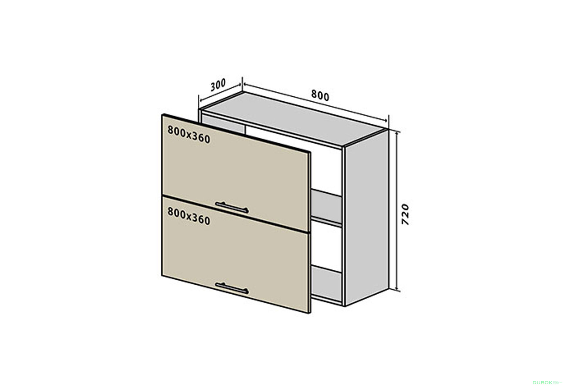 Fotografia 1 - V21 Skrinka 2D 80 Sonata Luxe