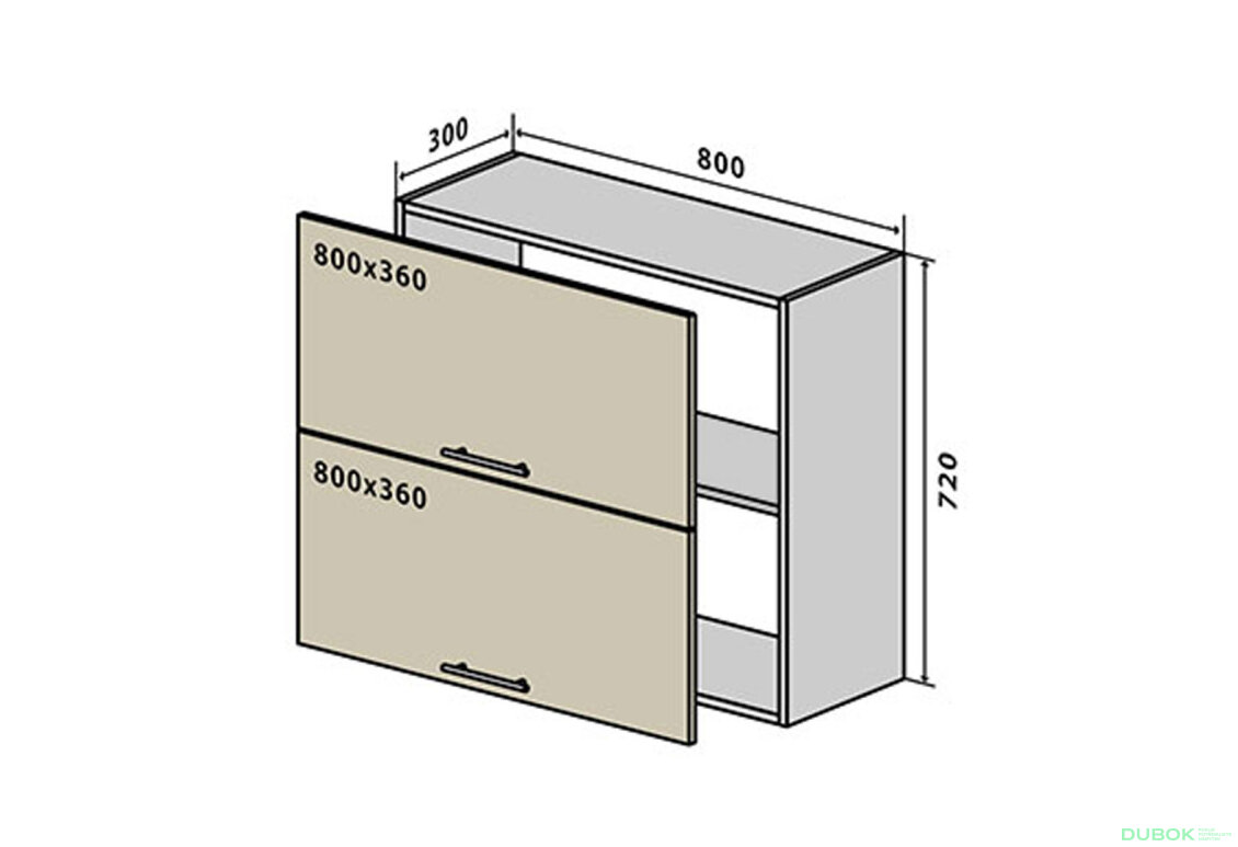 V21 Skrinka 2D 80 Sonata Luxe