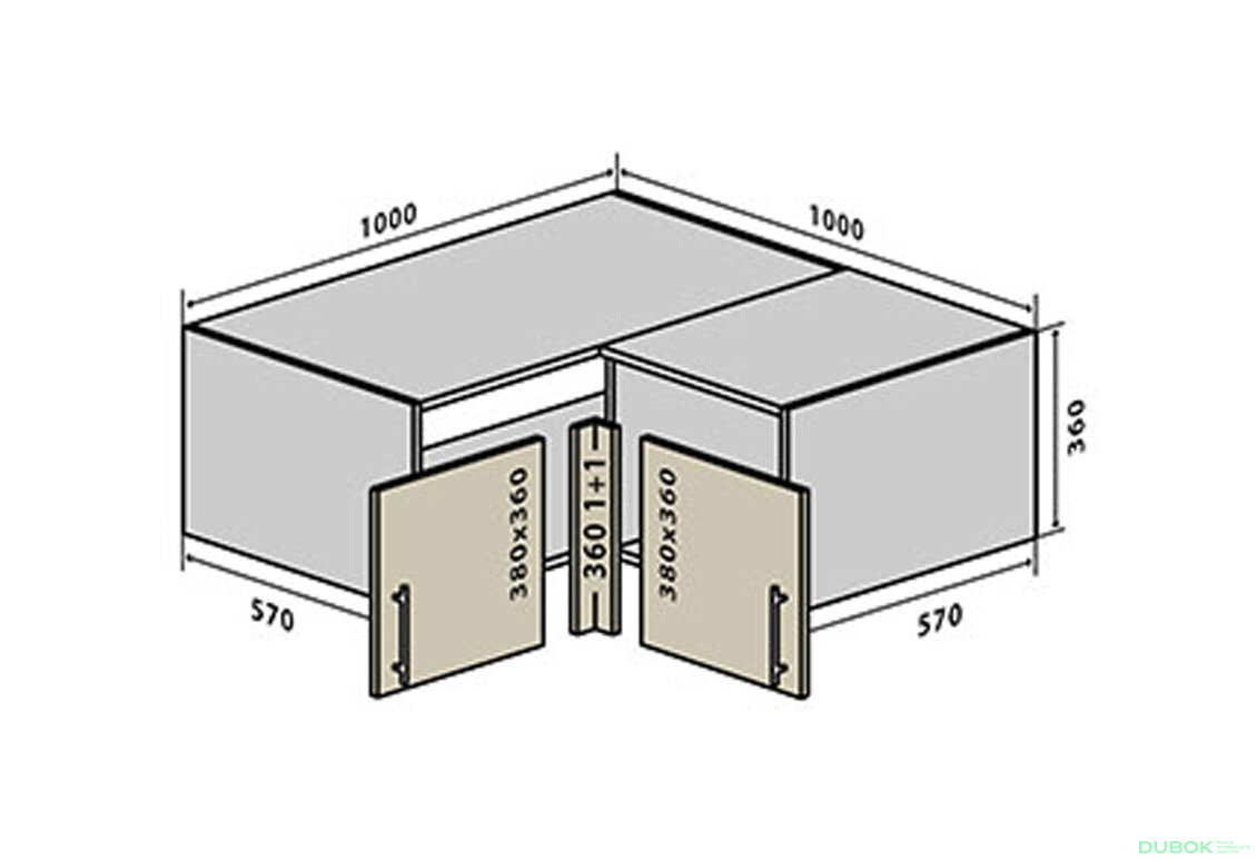 V81 Rohová Skrinka 100 Sonata Luxe