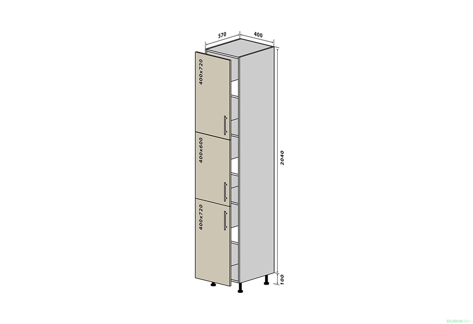 Fotografia 1 - N40 Skrinka 40x214 Sonata Luxe