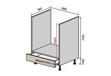 N12 Skrinka pre rúru 1Š New Sonata Luxe