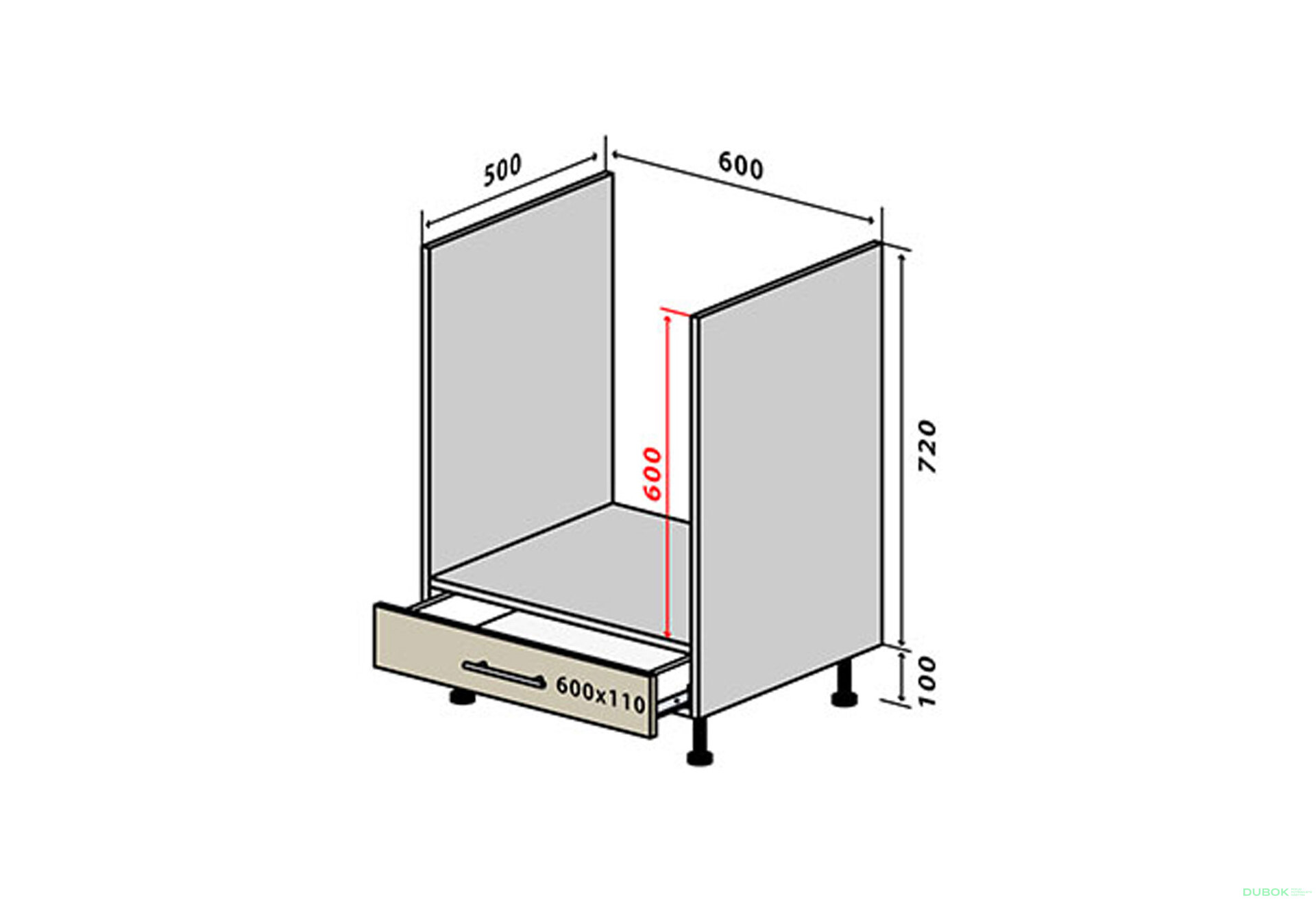 Fotografia 1 - N12 Skrinka pre rúru 1Š New Sonata Luxe