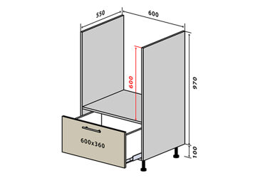 N32 Skrinka pre rúru 1Š New Sonata Luxe