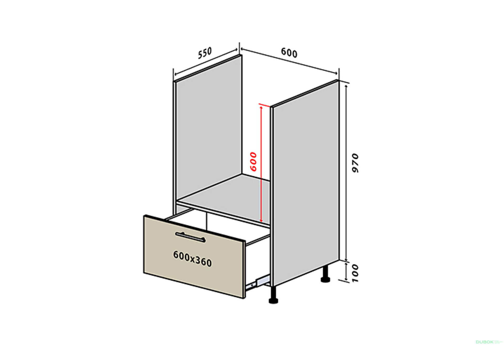 Fotografia 1 - N32 Skrinka pre rúru 1Š New Sonata Luxe