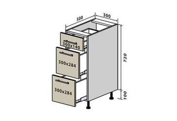 N8 Skrinka 3Š 30 Sonata Luxe