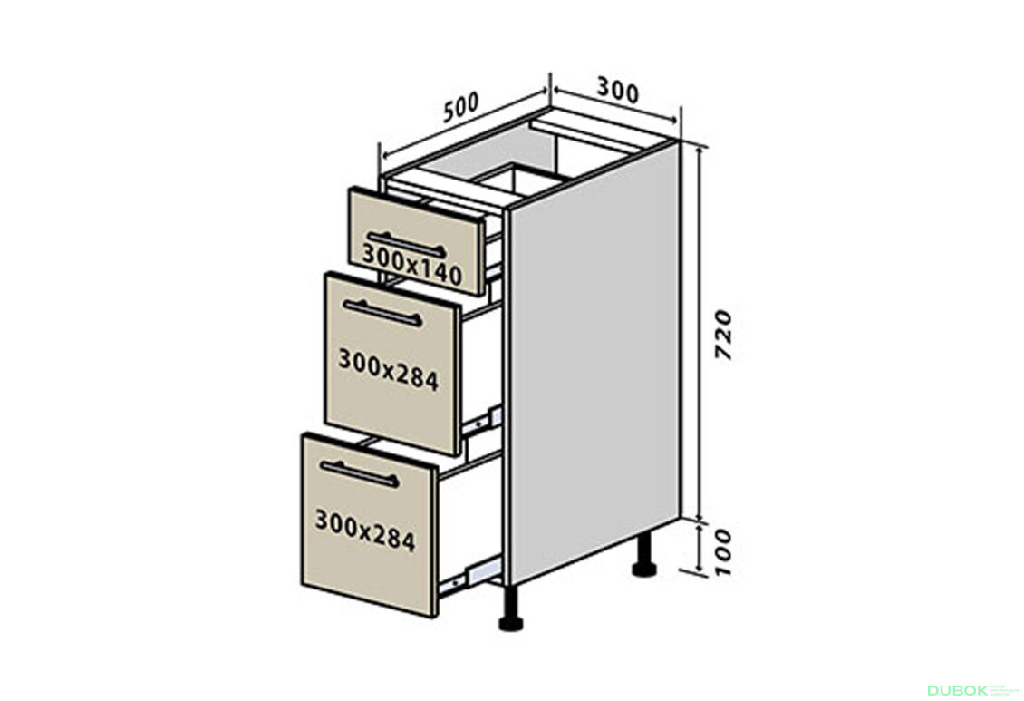 N8 Skrinka 3Š 30 Sonata Luxe