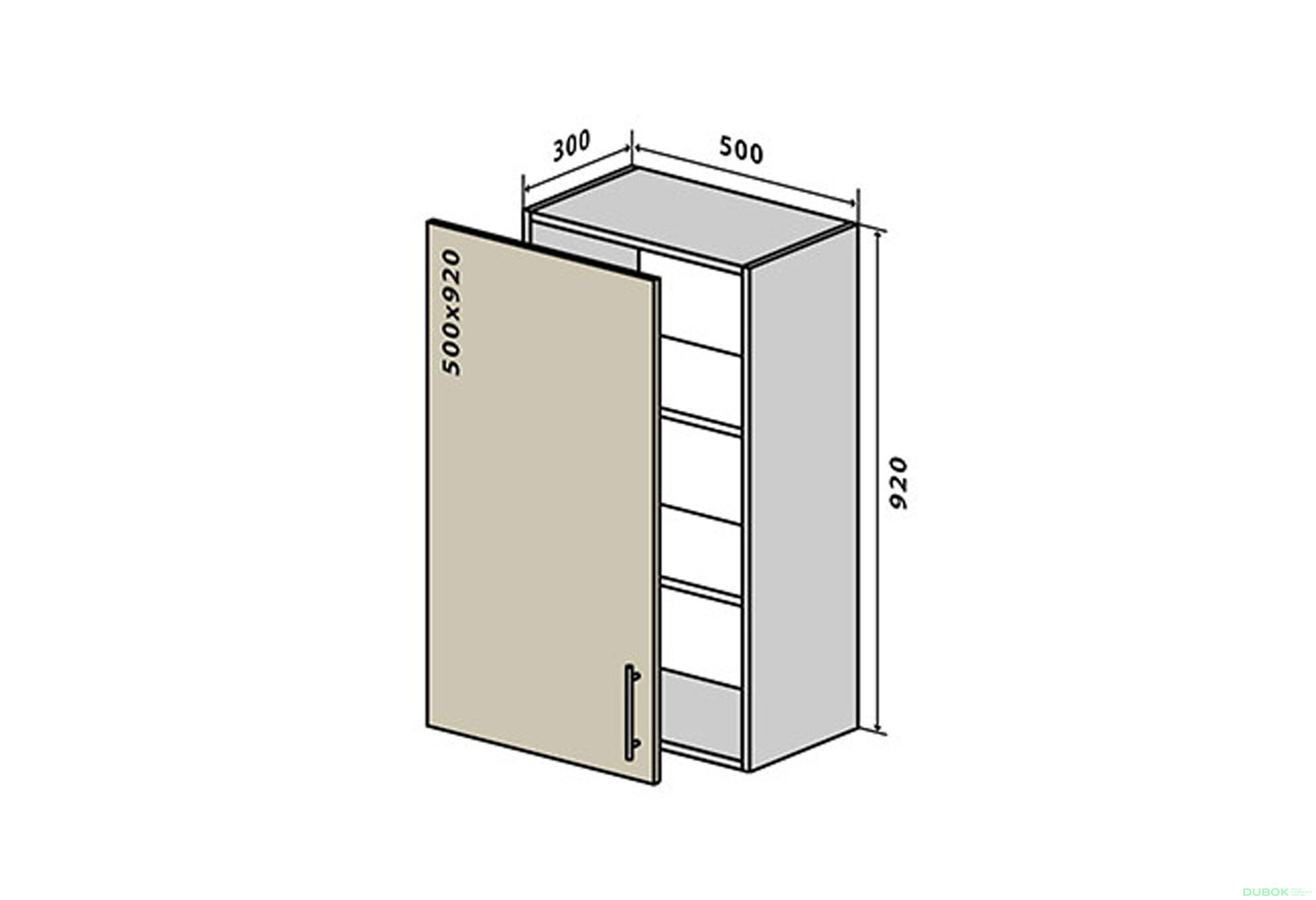 Fotografia 1 - V45 Skrinka 1D 50 Sonata Luxe